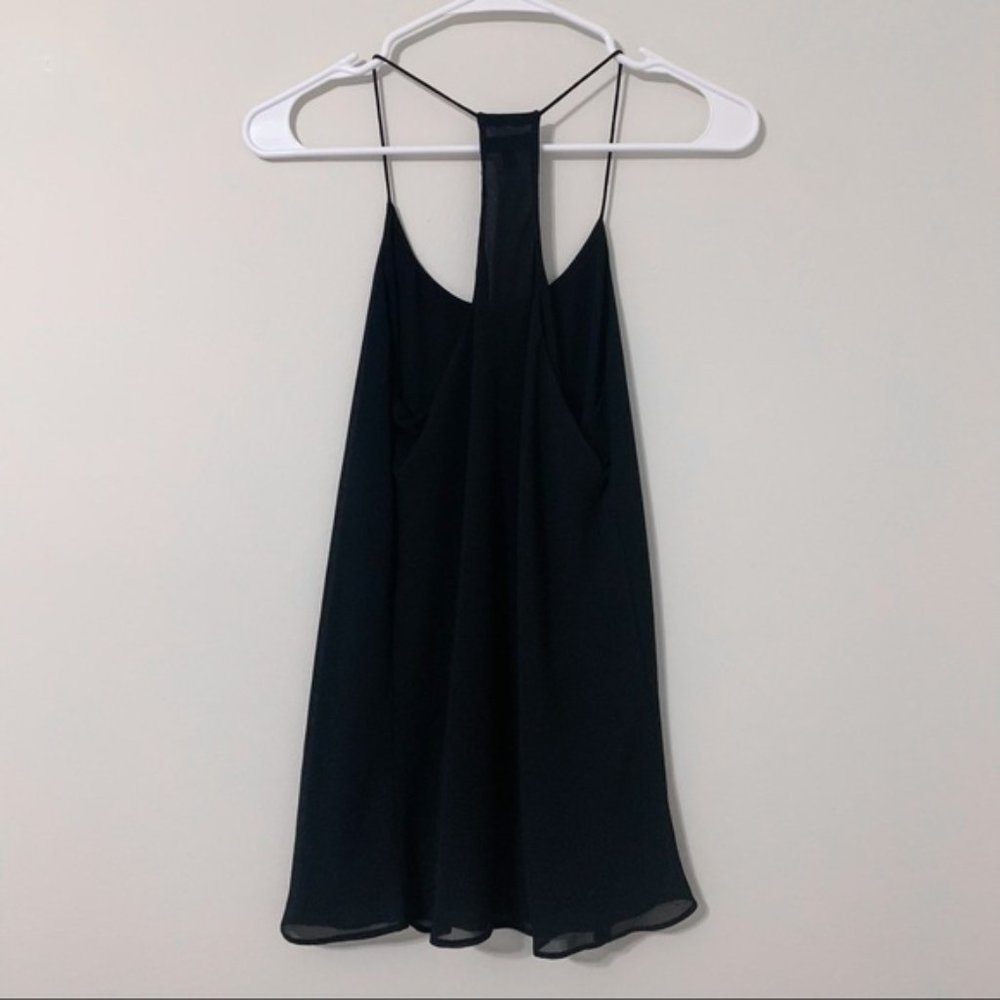Fora Dainty Black Spaghetti Strap Tank